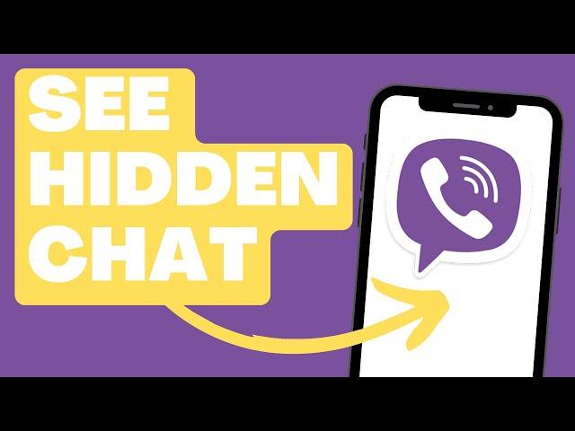 How To SEE HIDDEN Chat In Viber in 2023 (QUICK and EASY)