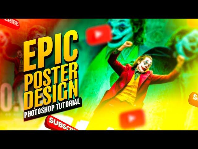 Epic 'Joker' Poster Design in Photoshop | Step-by-Step Guide| New movie 2024