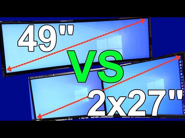 ULTRA Ultrawide VS Dual Monitor | Gaming and Productivity