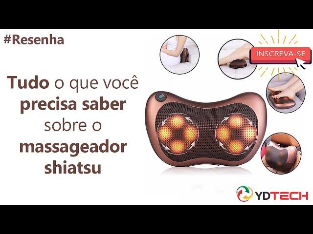 #RESENHA Massageador Shiatsu almofada massageadora veicular com infra-vermelho l 81944 YDTECH