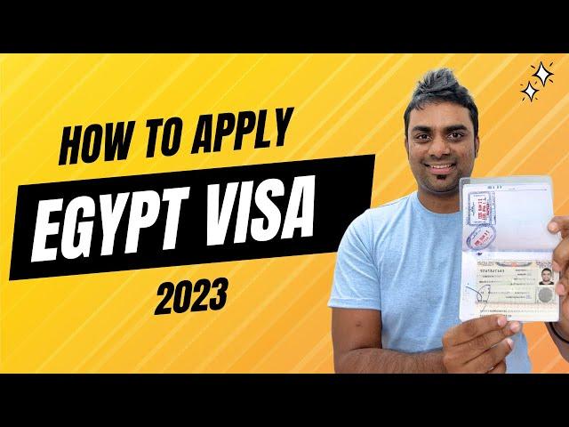 Egypt Visa for Indian 2023 || How to Apply Egypt Tourist Visa for Indians || Egypt Visa from INDIA