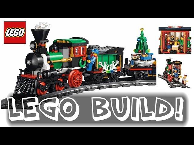 Lego Winter Holiday Train 10254 | Time-lapse Build / Unboxing & Review!