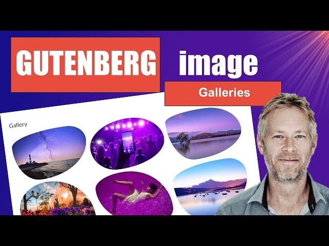 WordPress Gutenberg Block Editor Image Gallery Lightbox and Blob shapes