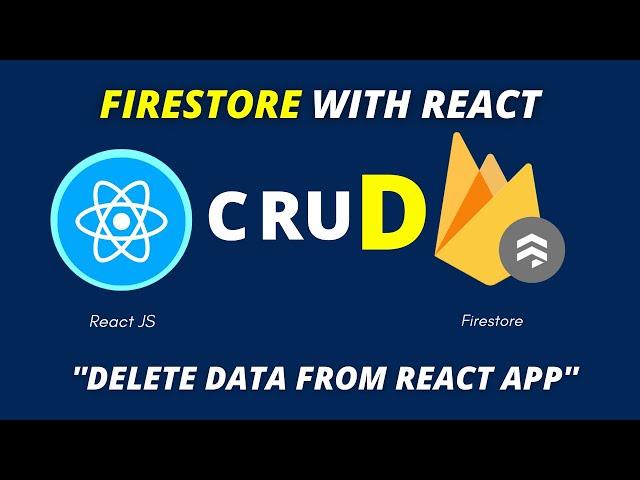 How To Delete Data From Firebase / Firestore Database | cruD