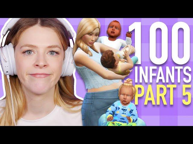 Can You Raise 8 Children With 1 Parent In The Sims 4? | 100 BABY CHALLENGE SPEEDRUN | Part 5