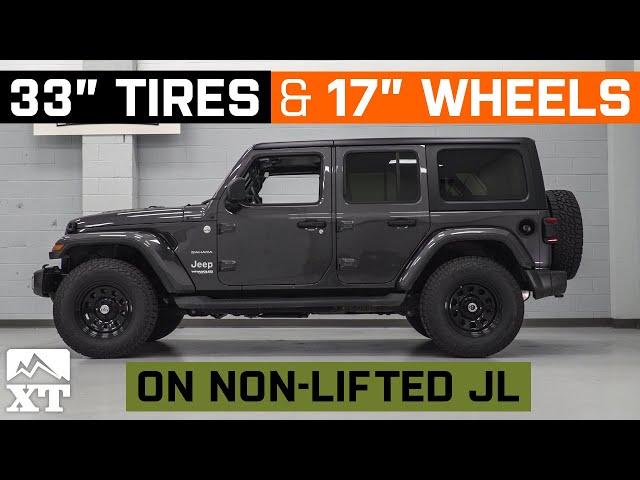 Stock JL Wrangler | 33x11.5R17 | 17x9 Wheels - W&T Fitment