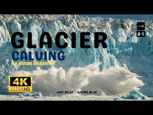 The Epic 4K Glacier Calving Video! #meltingglacier #compilation