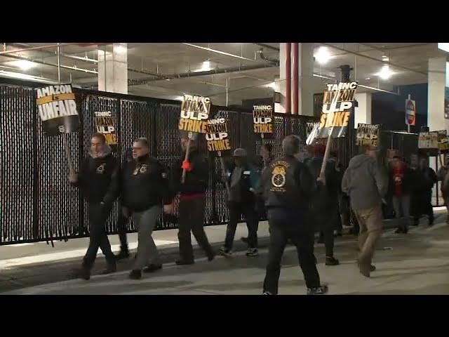 Thousands of Amazon workers go on strike across the US