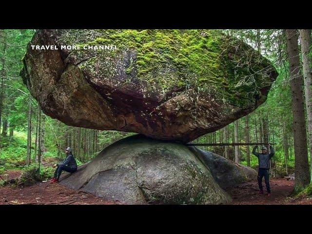 KUMMAKIVI ROCK, Finland | This 500 tons rock has been balancing on top of a rock FOR 11,000 YEARS