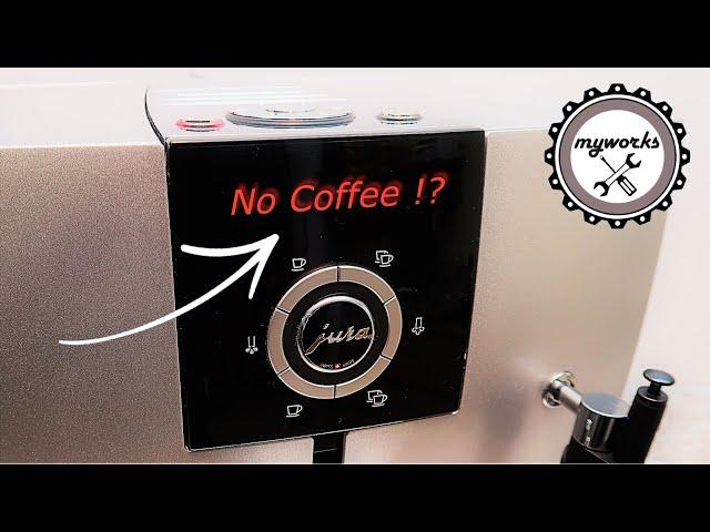 Jura Machine Doesn't Make Coffee - Water/Coffee Runs Directly Into the Drip Tray