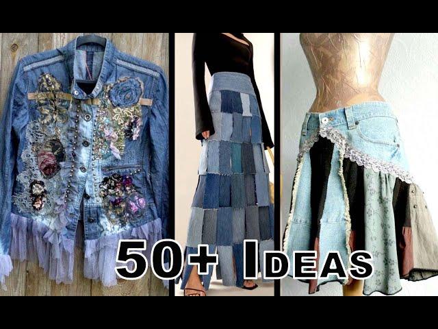 50+ IDEAS TO UPCYCLE YOUR OLD JEANS