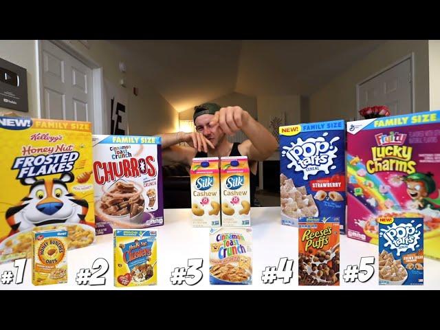 ERIK THE ELECTRIC's Inspired Cereal Challenge! (Plus NEW IHOP Mini Pancake Cereal) @ErikTheElectric