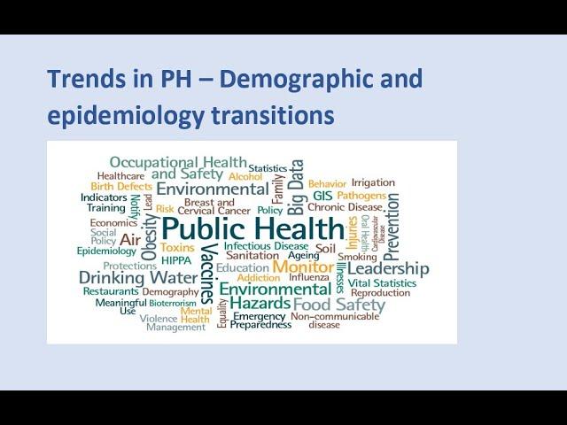 Trends in Public Health - Demographic and Epidemiology transitions