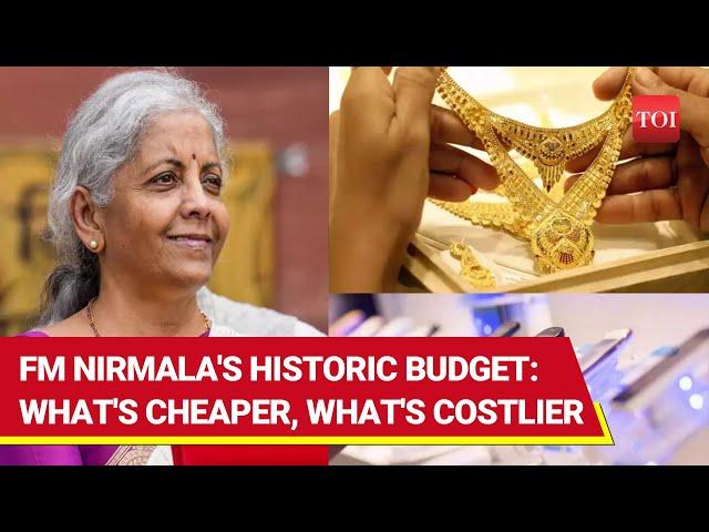 Budget 2024: What's Costlier & Cheaper | Gold, Silver, Mobile Phones & More | Full List