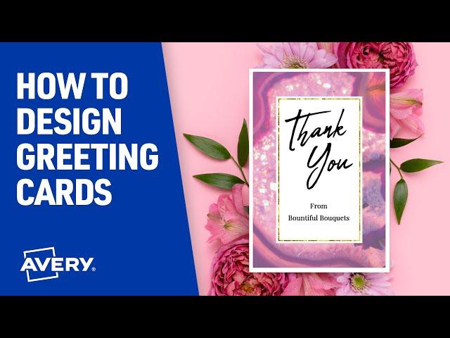 How to Design Greeting Cards with Avery Design and Print