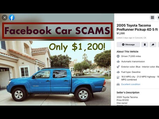 I Tried a Facebook Marketplace Car Scam - What to look for