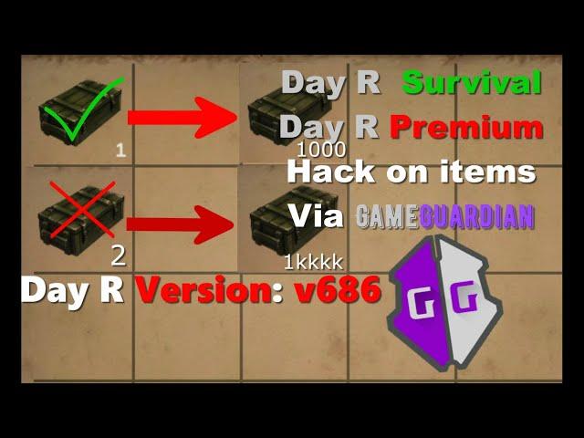 How hack Day R Survival on endless items #1 via GameGuardian