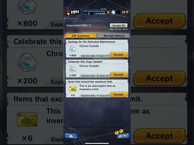 How to get 1000 chrono crystals - DragonBall Legends  #shorts