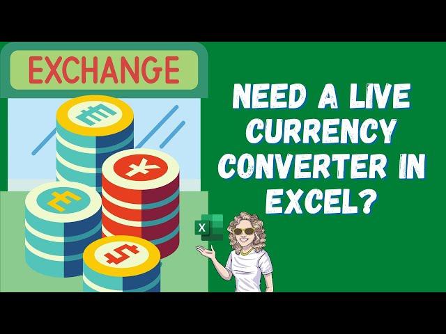 Add A Live Currency Converter In Excel.  Auto Update Your Currency Data.