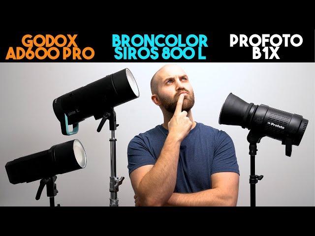 Profoto B1X vs  Flashpoint Xplor 600 Pro (Godox AD600 Pro) vs  Broncolor Siros 800 L