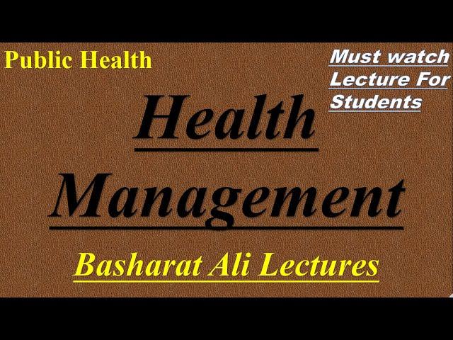 Health Management Information system | Lec 54 | Public Health In Urdu| Diploma & Bs|Basharat Ali