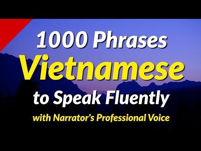 1000 Vietnamese conversation phrases to speak fluently - with Narrator's Professional Voice
