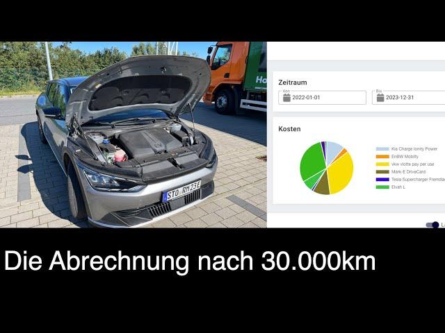 Die Abrechnung nach 30.000km vom Kia EV6: Kosten, Defekte, 13 Vor- und Nachteile