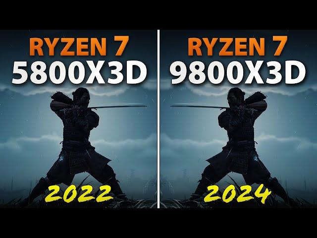 Ryzen 7 5800X3D vs Ryzen 7 9800X3D // Test in 9 Games