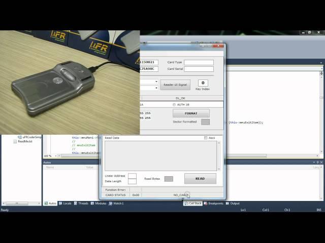RFID NFC and Mifare programming - Visual C++ (Windows) source code examples Simple for uFRCoder
