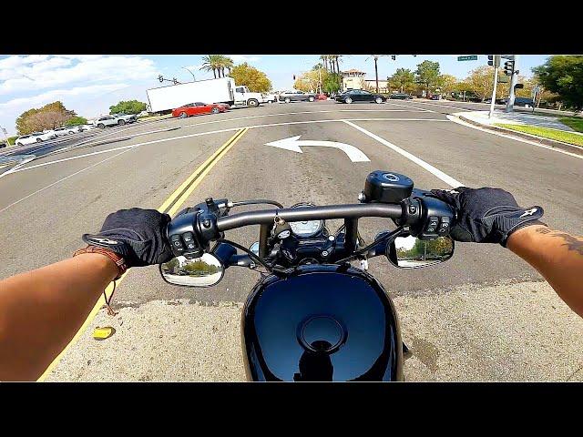 How to ride a Harley Davidson 48 Motorcycle - Shifting, Rev Matching, Clutch Control