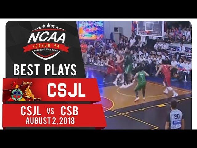 NCAA 94 MB: Bong Quinto overpowers two defenders with sweet hook shot | CSJL | Best Plays