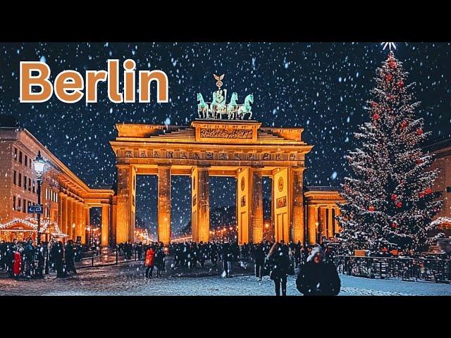  Berlin: A Cold December Walk in Germany Capital City in 4K HDR | Brandenburg to Alexanderplatz