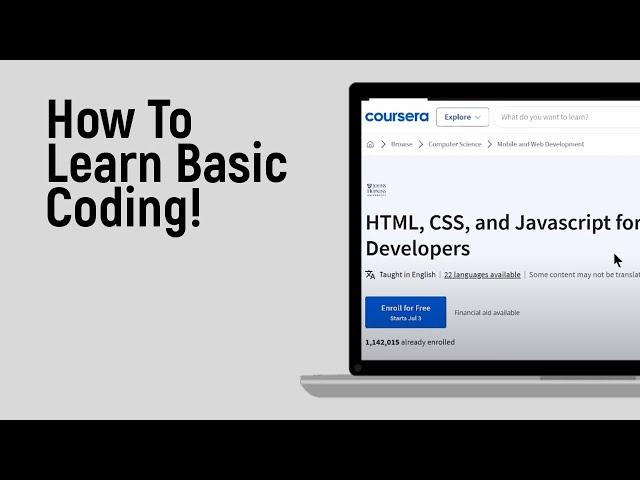 How to Learn Basic Coding [easy]