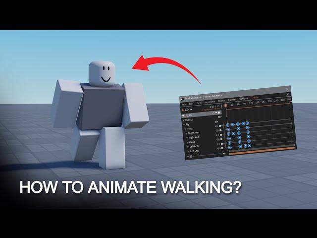 How to animate walking? | Roblox Animation | Roblox Moon Animator