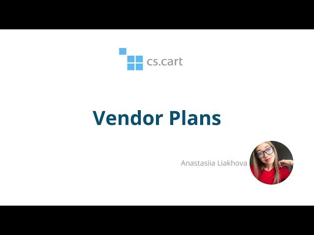 CS-Cart Multi-Vendor: Vendor Plans