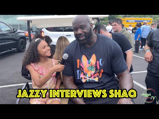 Shaq loses a bet to Jazzy, talks the importance of his father, & Jazzy's best Shaq impression