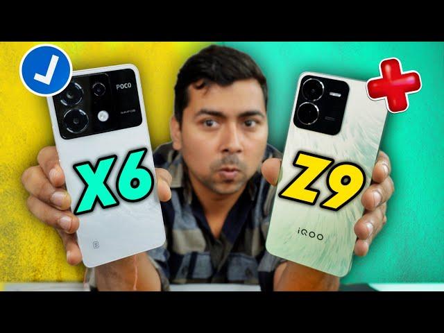 iQOO Z9 vs POCO X6 : Full Comparison - Don't Buy Wrong!