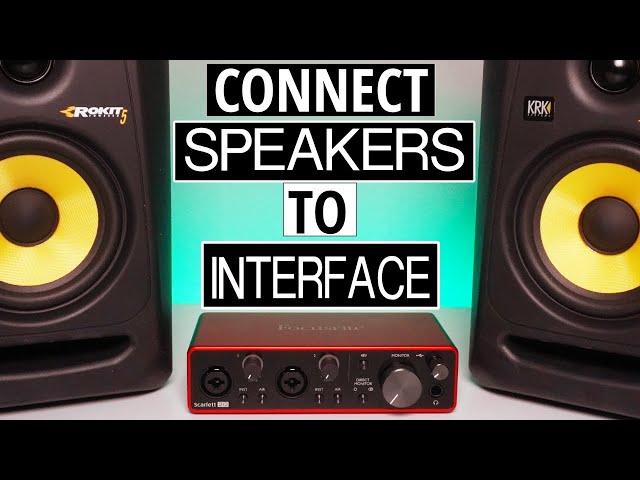 How to Connect Studio Monitors to Audio Interface