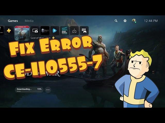 How To Fix PS5 Error CE-110555-7