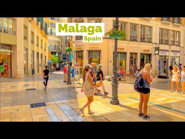 Malaga, Spain  Summer 2023 4K-HDR Walking Tour (▶97min)