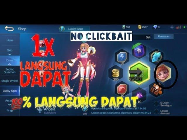 CARA MENDAPATKAN HERO "ANGELA  " DI LUCKY SPIN % WORK ~ MOBILE LEGENDS