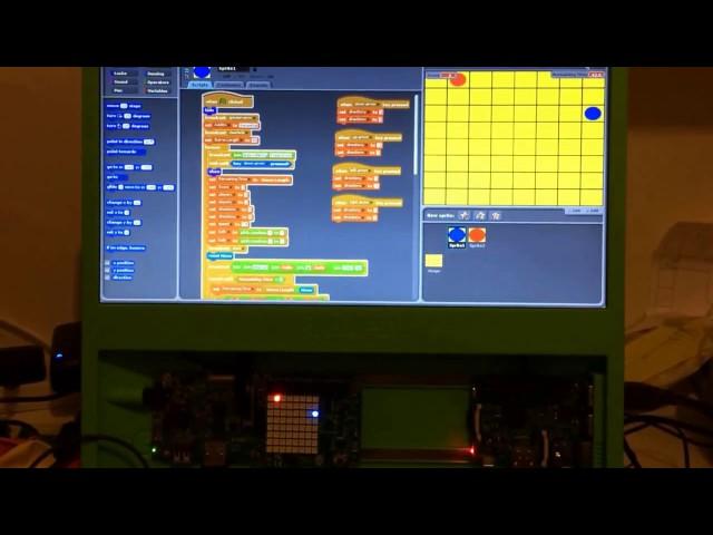 Collect the Dots. Scratch game using Raspberry Pi Sense Hat.