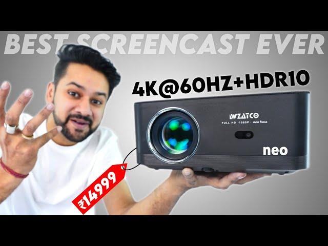 Wzatco Neo Projector Review | 4K@60hz Support With Best Screen Mirroring Under ₹15000
