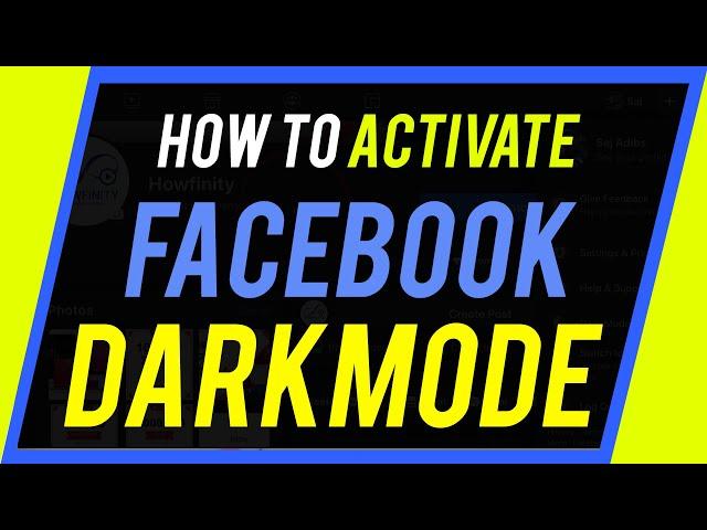 How to Get Dark Mode on Facebook.com