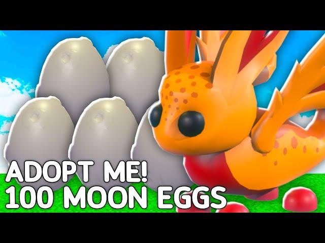 Hatching 100 Moon Eggs In Adopt Me!