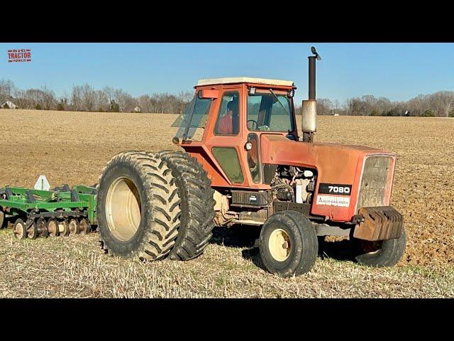 ALLIS-CHALMERS 7080 Tractor Chisel Plowing