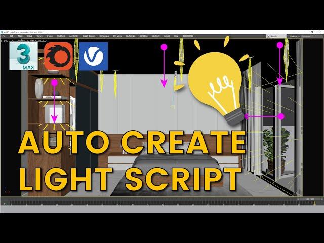 Auto Create Light Script 3ds Max | Eris Graphic