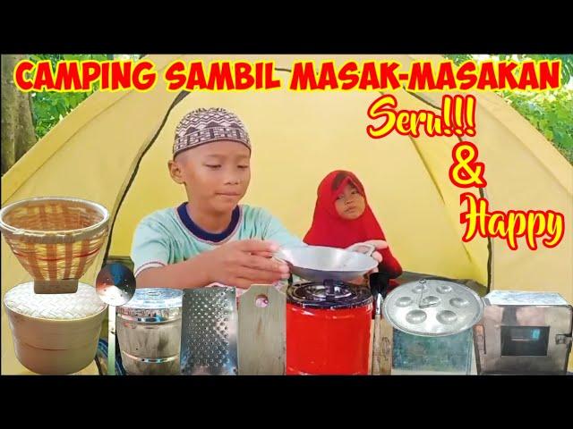 Camping di bawah pohon sambil masak telor dadar dan pentol bakso | seru dan menyenangkan