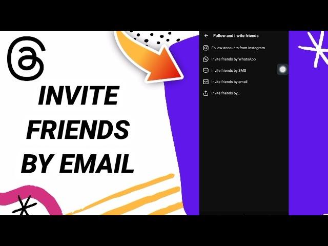 How To Invite Friends By Email on Threads by Instagram App Android and IOS