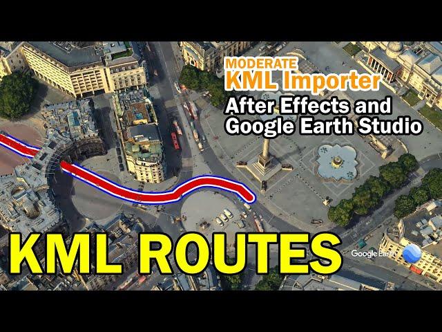 KML in After Effects/Google Earth Studio (FREE script).